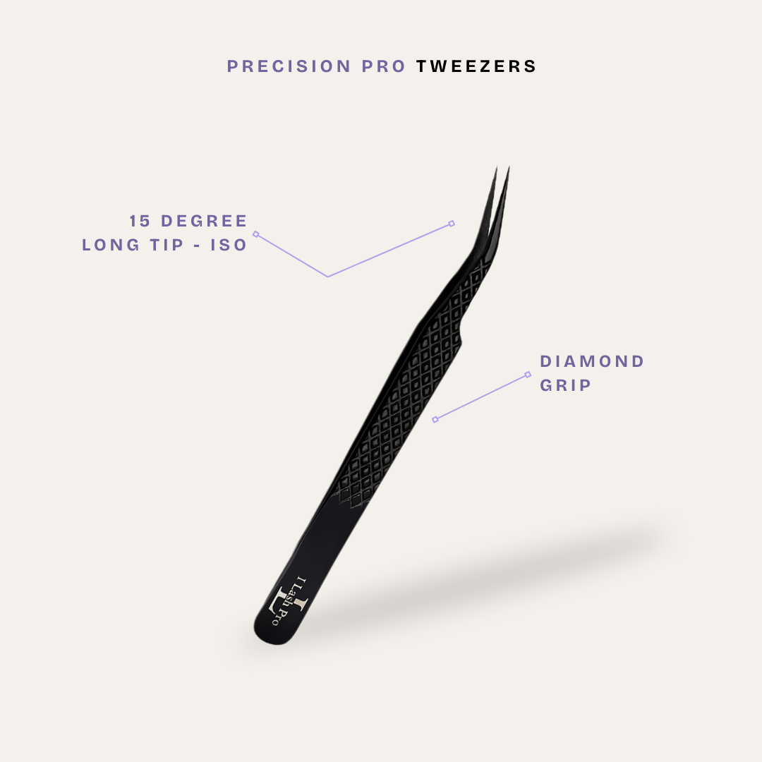 Precision Pro Tweezer | 15 Degree Long Tip