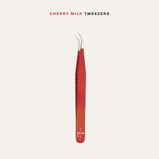 Cherry Milk Tweezer - Curved Tip ISO