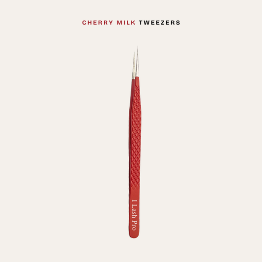 Cherry Milk Tweezer - Straight SS