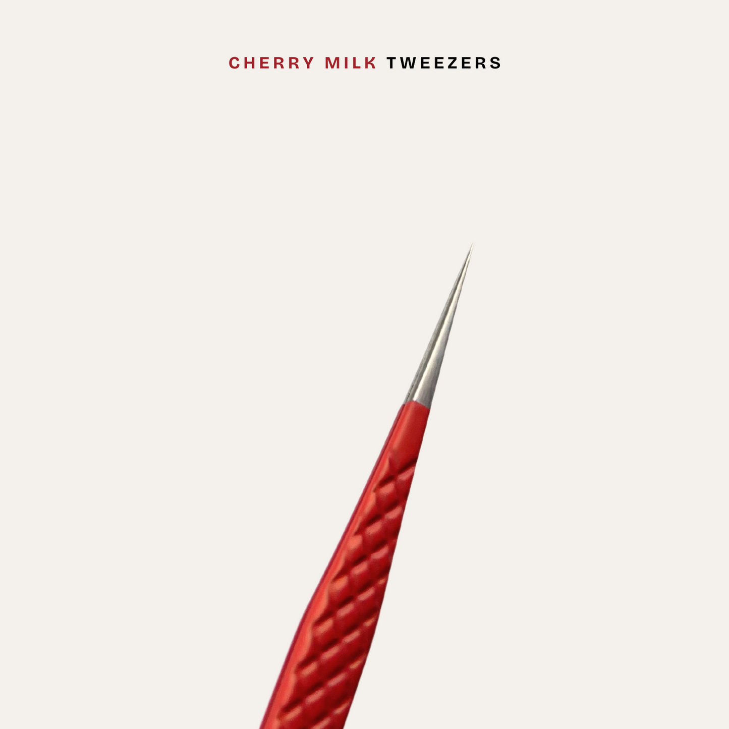 Cherry Milk Tweezer - Straight SS