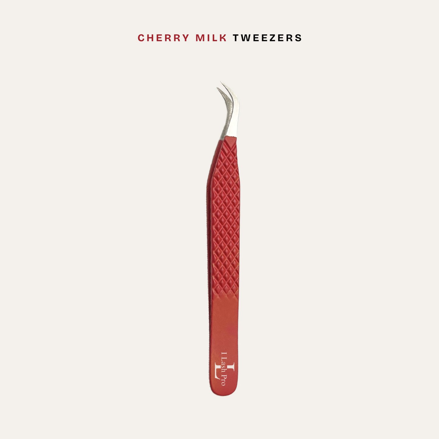 Cherry Milk Tweezer - Curved Tip VOLUME