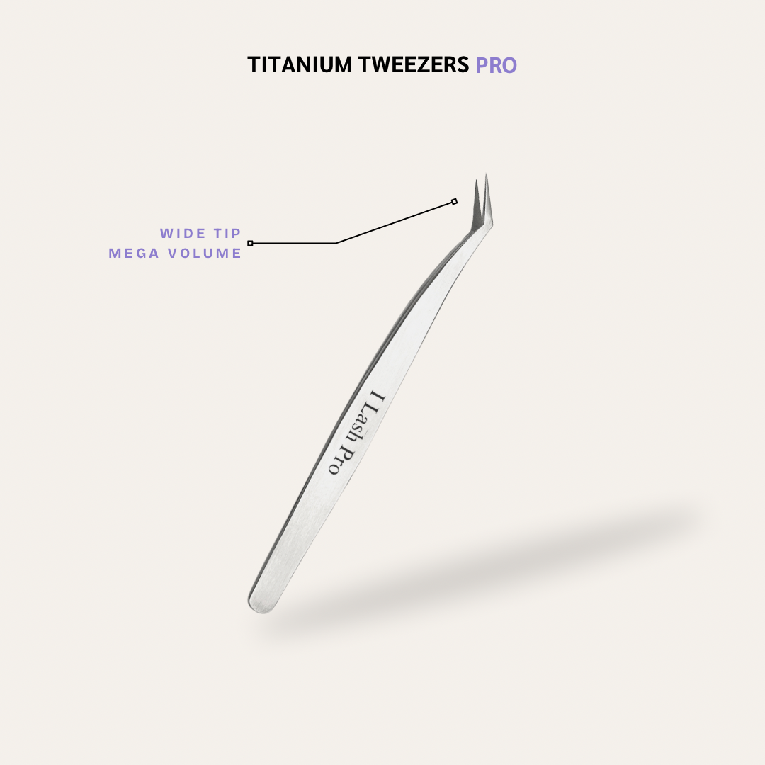 Titanium Tweezers Pro Wide Tip